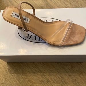Steve Madden loft clear slip on heels